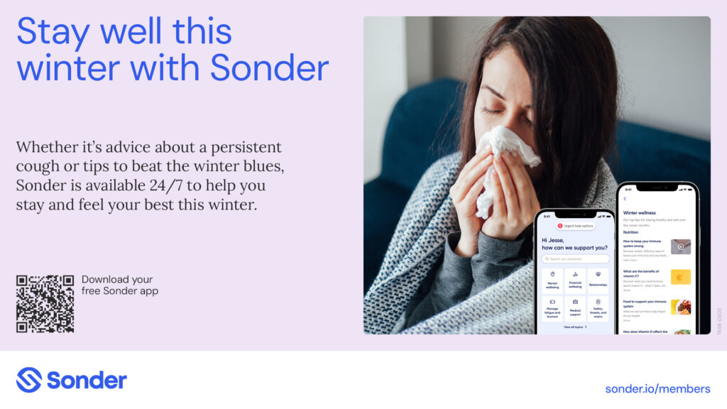 Digital banner: Winter wellbeing