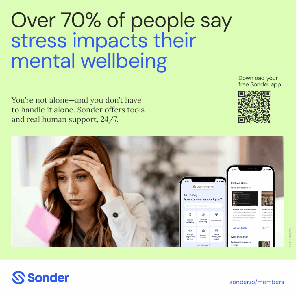 Social tile: Stress & anxiety