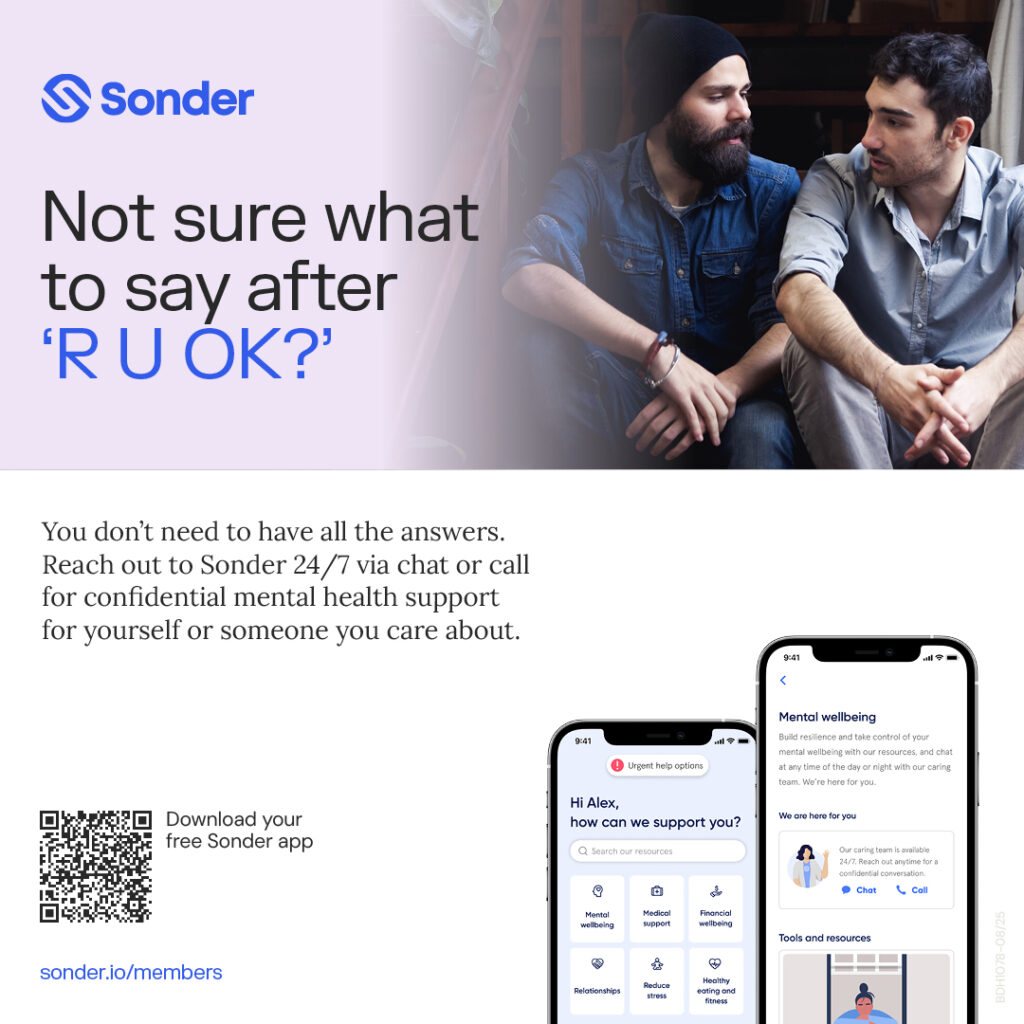 Social tile: Not sure what to say after R U OK